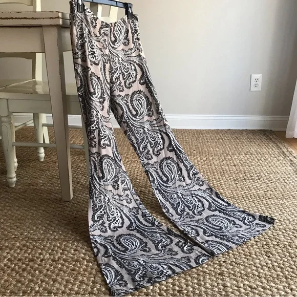 New: Free People + Dolls Kill Paisley Pants. Size Medium - Picture 1 of 16